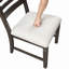 Ensemble de chaises d'appoint en bois avec siège rembourré 2 pièces