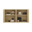 Rivington Buffet moderne avec 4 tablettes réglables en chêne naturel-116172214