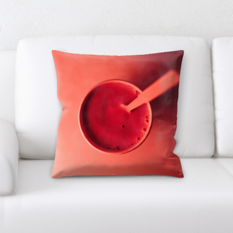 Coussin décoratif sur un fond de tasse