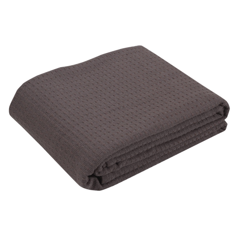 Couverture 100% coton Ariza Sleep, Brun, Très grand