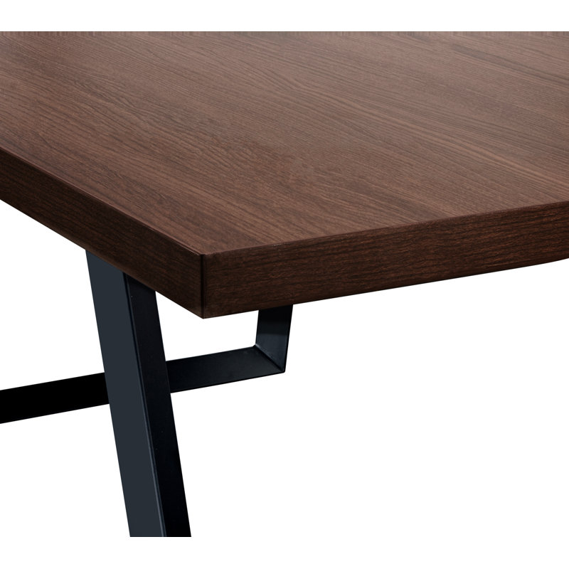 Rectangular Conference Table, H 30 po x L 96 po x l 47 po, Brun foncé