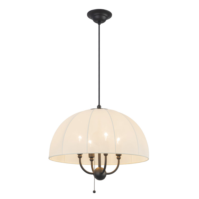 Luminaire suspendu Crosby, H 87,25 po x l 18 po x P 18 po, Noir
