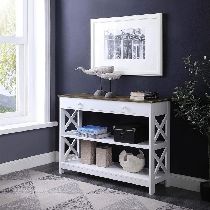 Console 39,5 po Toyna, Blanc, Blanc