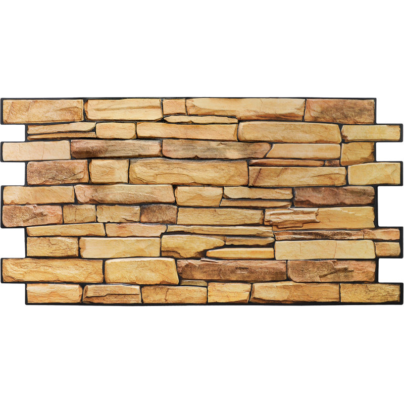 20" x 39" 3D Wall Panel (5-Pack), Yellow