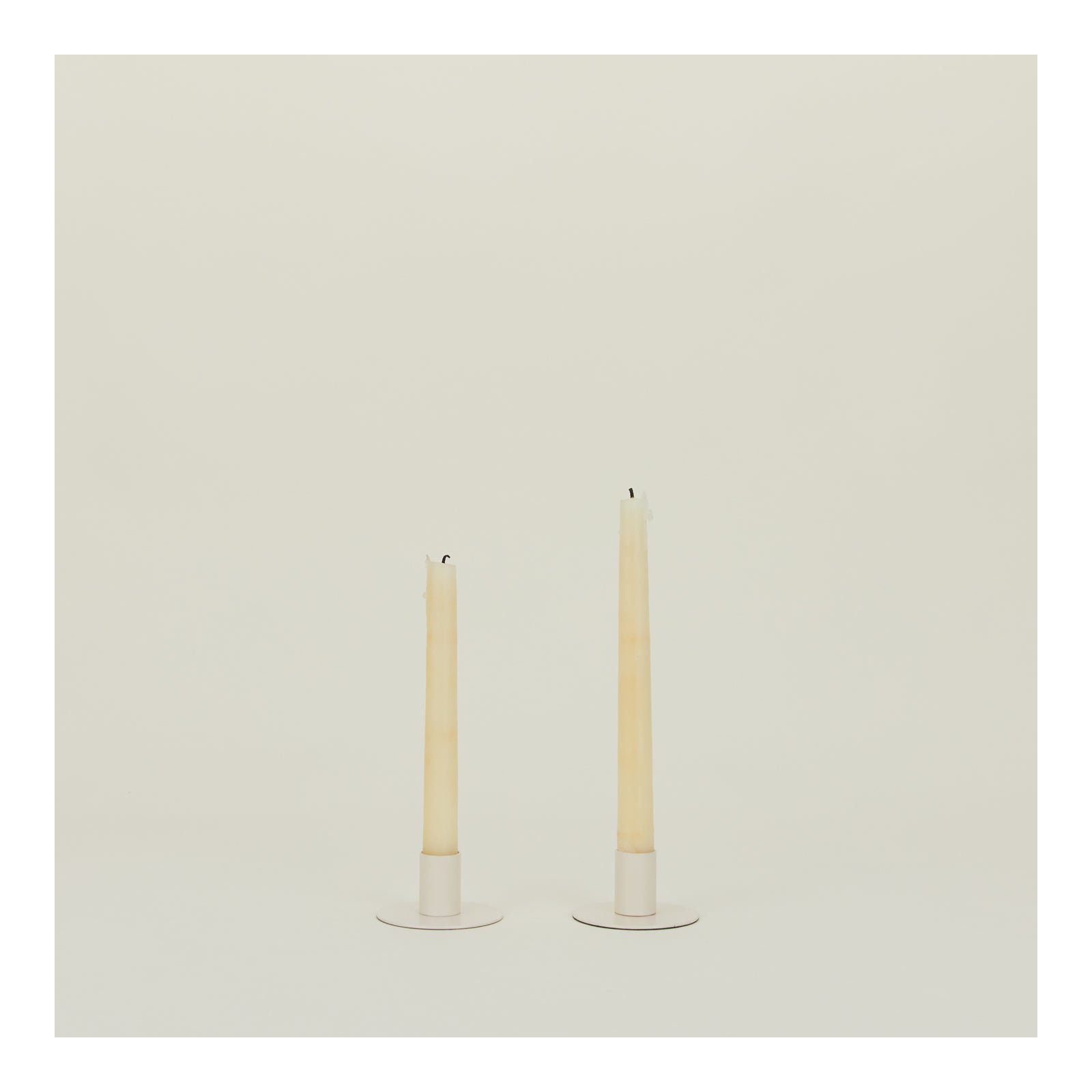 Essential 1.5'' H Stainless Steel Tabletop Candlestick, Ivory