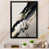 Impression noire sur toile encadrée sélectionné
