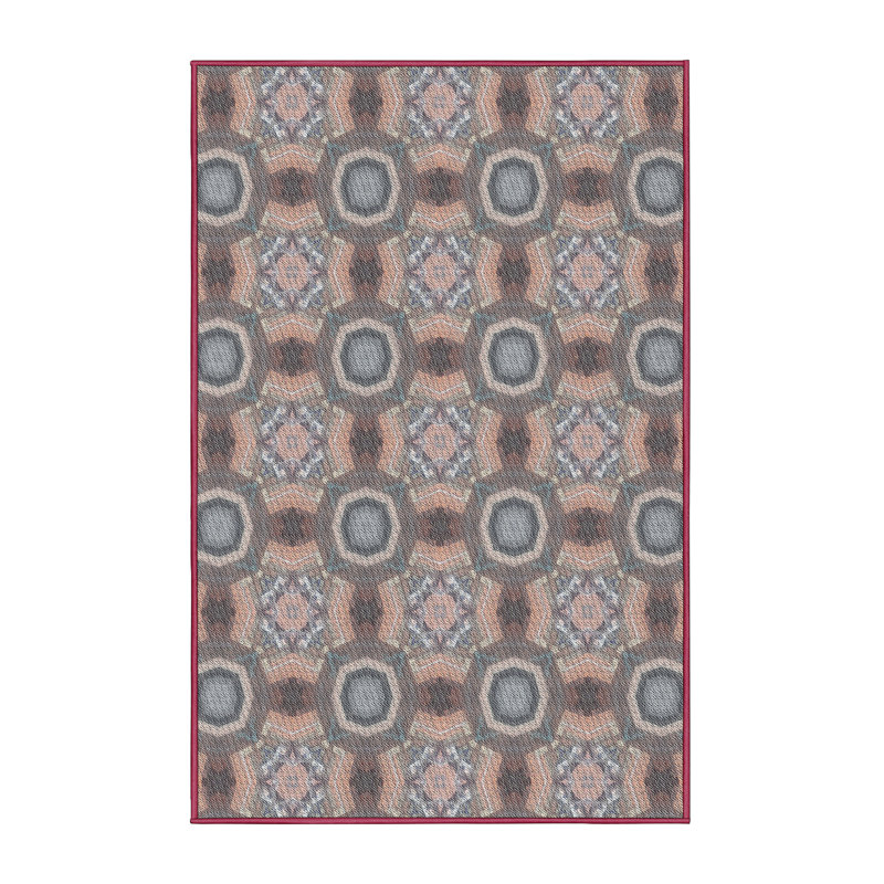 Geometric Indoor Rug, Rectangle 2' x 3'