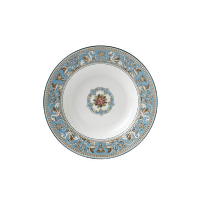 Florentine Turquoise 8.9in Rim Soup