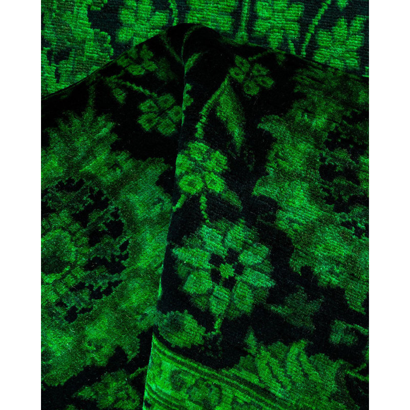 Fine Vibrance One-of-a-Kind 3' 0" X 8' 1" Hand Knotted Area Rug