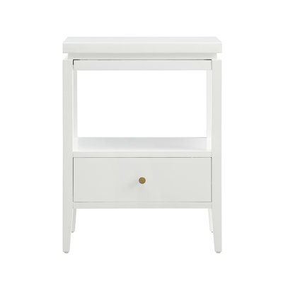 Nightstand With Drawer And Open Shelf