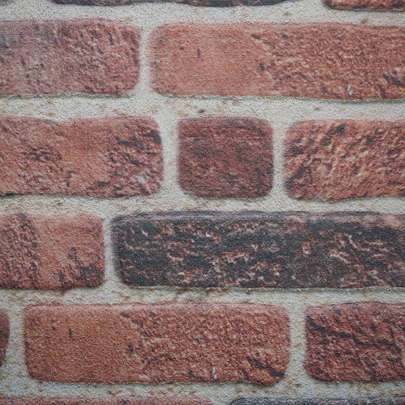 3D Brick Effect Wall Panels - Lightweight Styrofoam - Set of 9 Large Panels (20"x40") Covers 48 sq ft - Apply with Wall Adhesive - DIY Home Wall Cladding