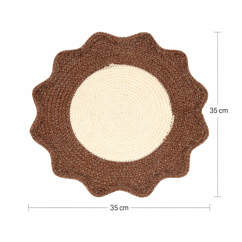 Polyester Solid Colour Placemat, Brown