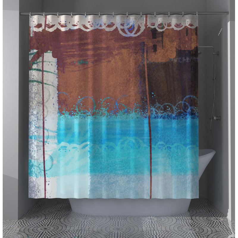Rideau de douche abstrait Lizabeth