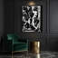 Abstrait art figuratif noir sur toile 59