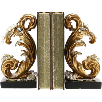 Jeweled Baroque Bookends