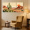 «Landscape & Nature Desert Landscape Cactus Sunset Reflections Mountains Sky Birds», ensemble de 3 impressions sur toile