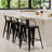 Saddle Seat Counter & Bar Stool With Metal Frame(Set Of 4)-520410309-535021891