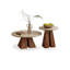 Ensembles de tables basses rondes en pierre