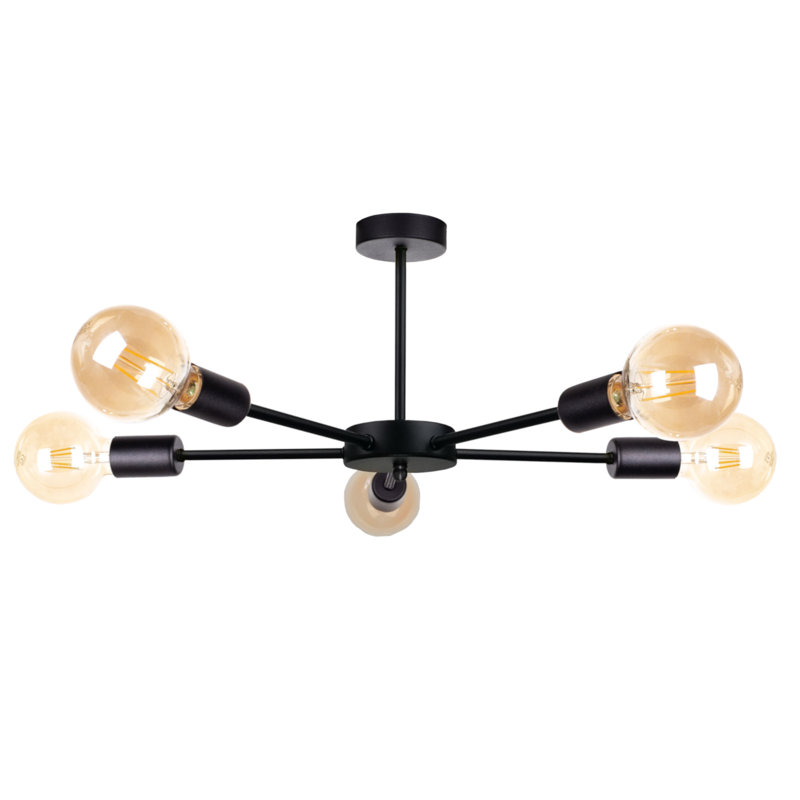 Iberia Flush Mount, Black
