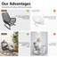Chaise berçante d'extérieur en osier avec repose-pieds
