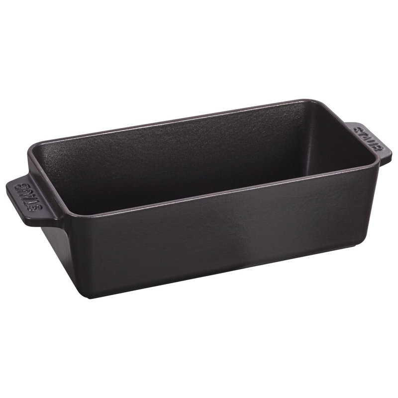 Staub Cast Iron 1.5-qt Large Rectangular Terrine - Matte Black
