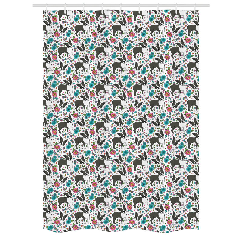 Shower Curtain with Hooks Included, 78" H x 54" W