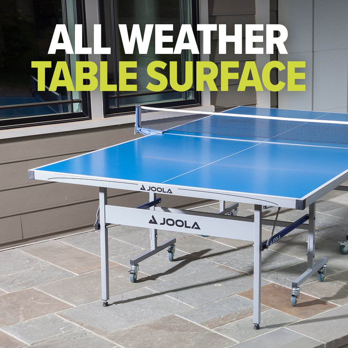 JOOLA Rapidplay Outdoor Table Tennis Table Foldable Ping Pong Table
