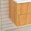 Meuble-lavabo mural flottant avec 2 tiroirs de rangement