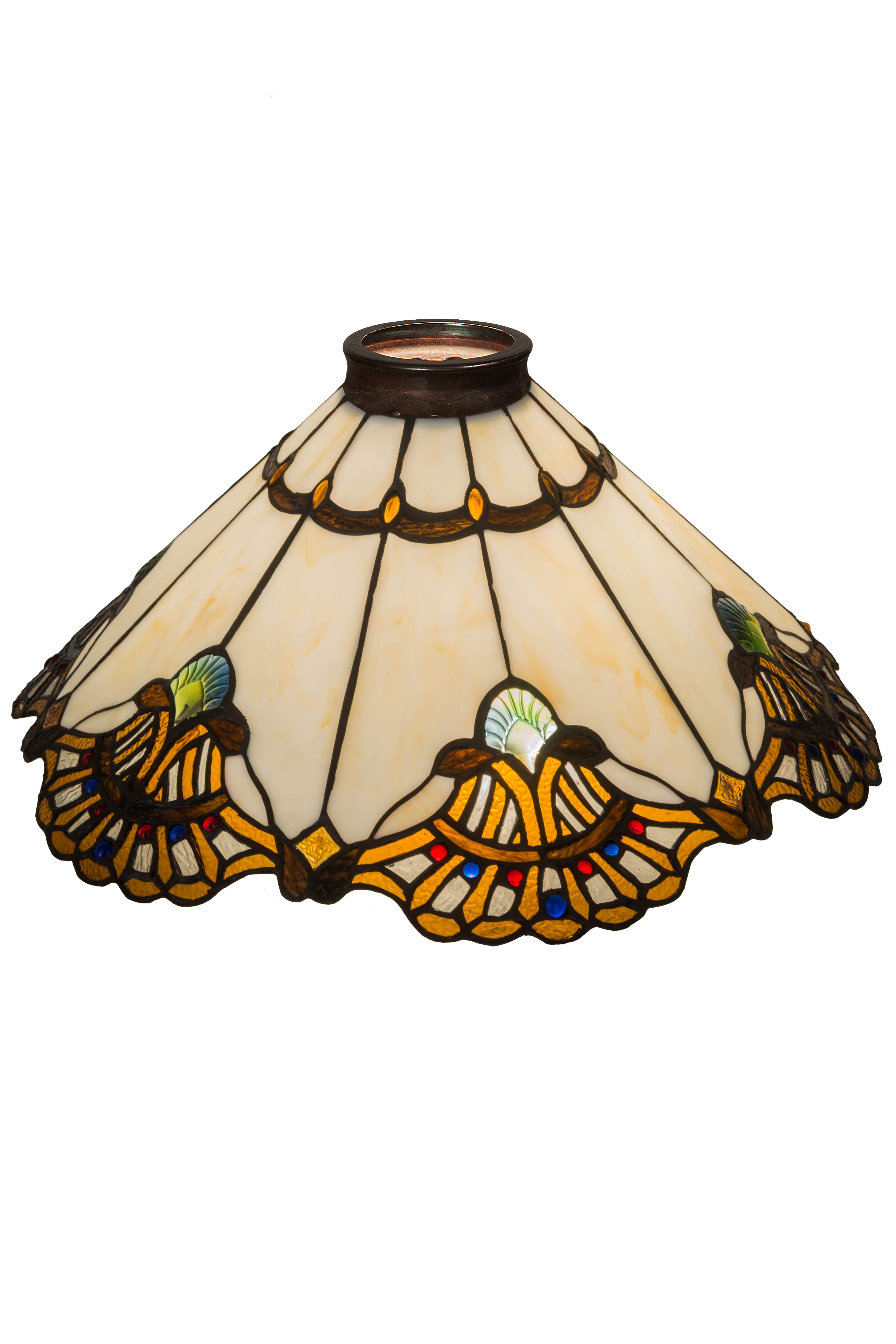 Meyda Lighting Meyda Tiffany & Stained Glass 8.5'' H x 20'' W Glass ...