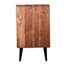 Solid Wood Wine Bottle Rack Brown