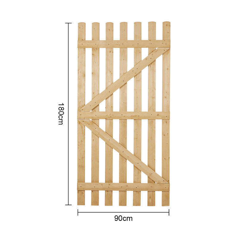 Wood Gate, 180cm H x 90cm W x 3cm W