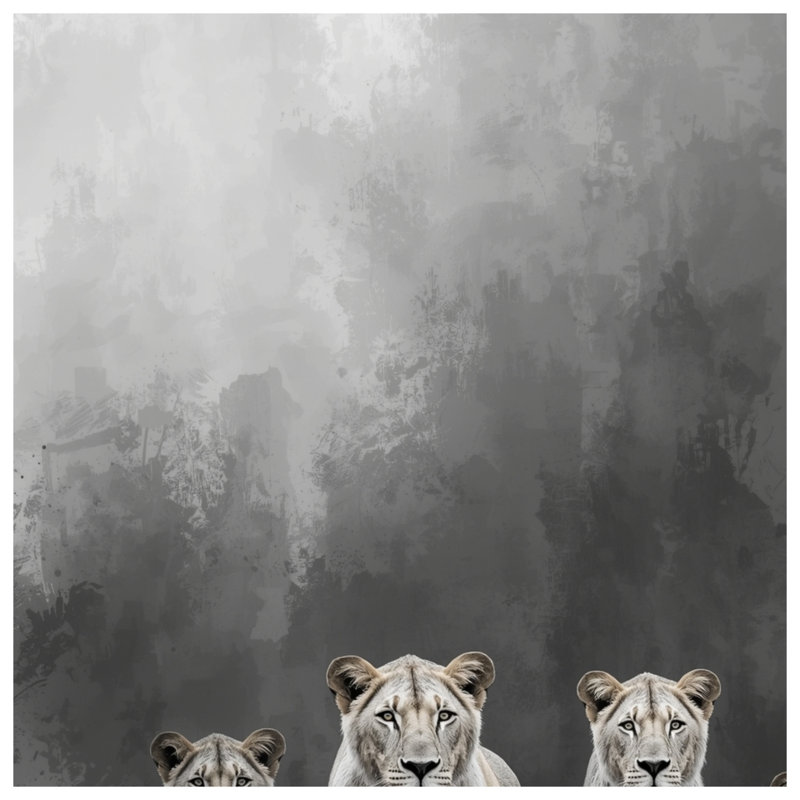Lions Walking Forward Blankets, 50in W x 60in H