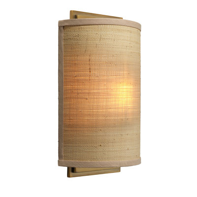 Riley Raffia 1-Light Wall Sconce