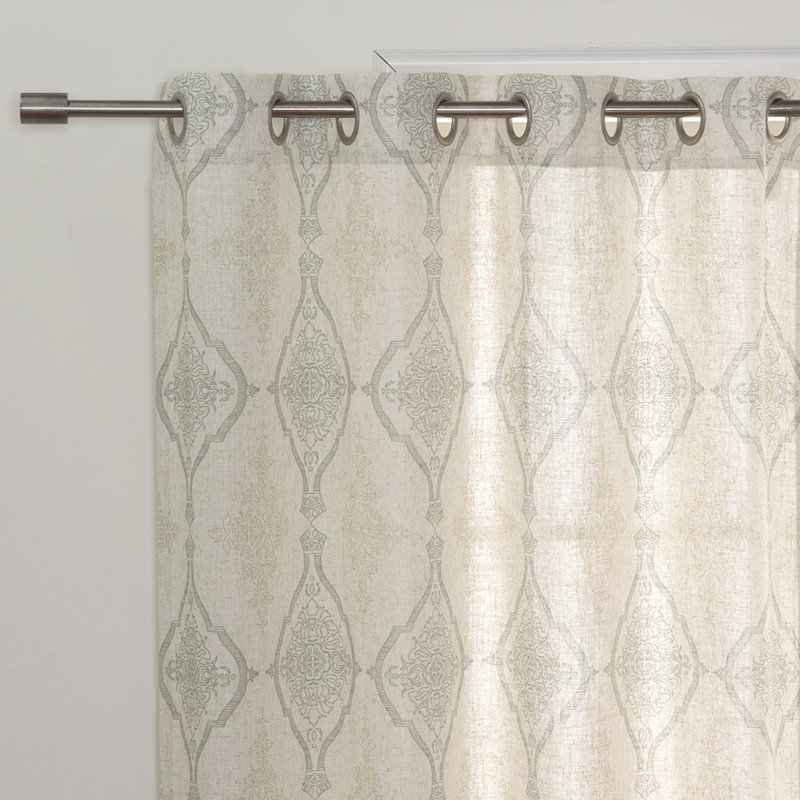 Futrell Semi Sheer Curtain Panel Pair, Sage