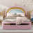 Upholstered Rainbow Design Bed With Storage Drawer, No Box-Spring Needed