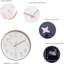 Horloge murale silencieuse à pile Jomparis de 12 pouces, horloge murale à quartz rose de qualité pour l'école à la maison