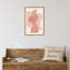 Peach Paper Cut Composition No 1 by The MIUUS STUDIO Framed Canvas Wall Art Print-101125763
