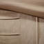 Édredon très grand en faux suède beige - Bourre 100% confortable