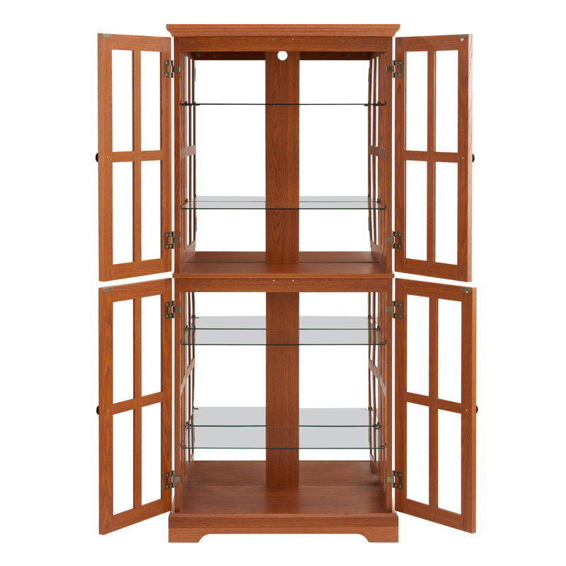 Dynamic Led Lighting Mdf And Glass Vintage Charm Home And Office Display