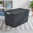 Sterilite 12 Pack 45 Gallon Wheeled Latch Tote, Stackable Plastic Storage Bin