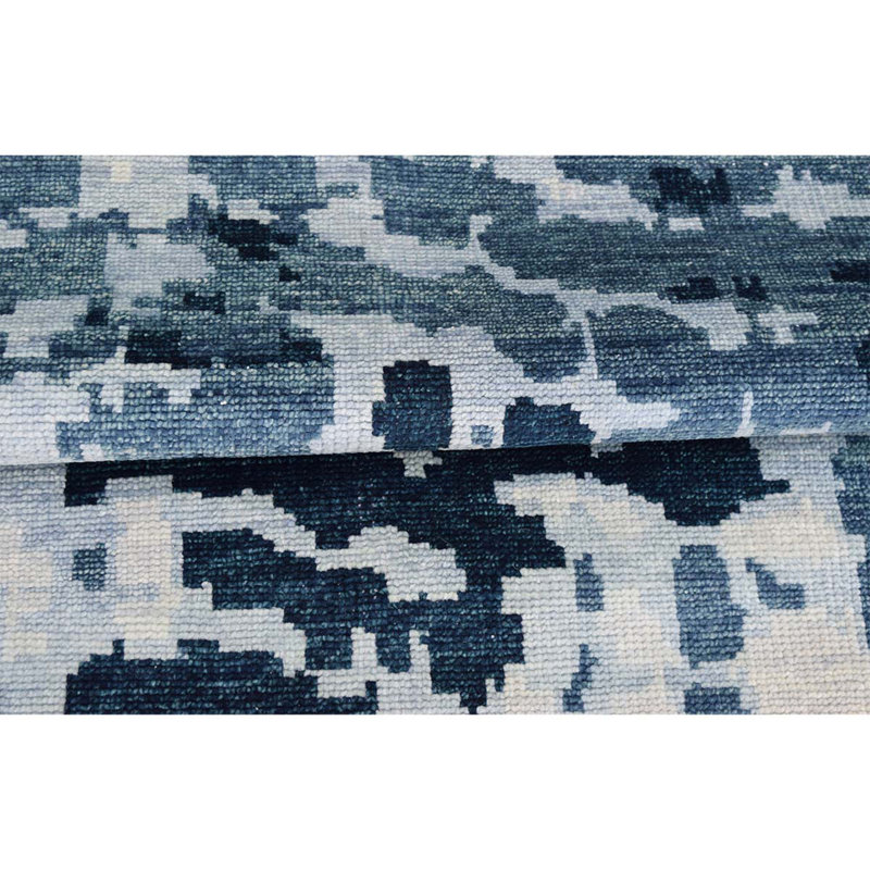 Wool Abstract Area Rug, Rectangle 8' x 10'