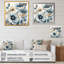«Vibrant Blue White Peony Flower II», reproduction sur toile encadrée-88544080-88544079