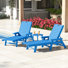 Ensemble de 3 chaises longues inclinables Laguna
