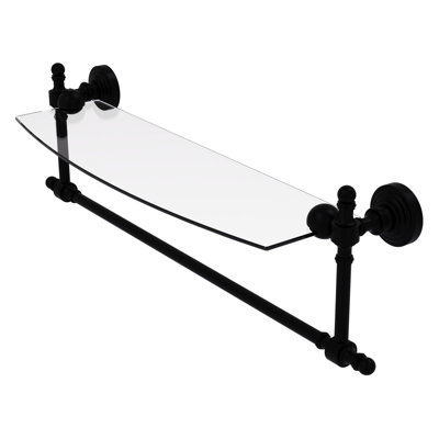 Retro Wave Bracket Shelf with Towel Bar