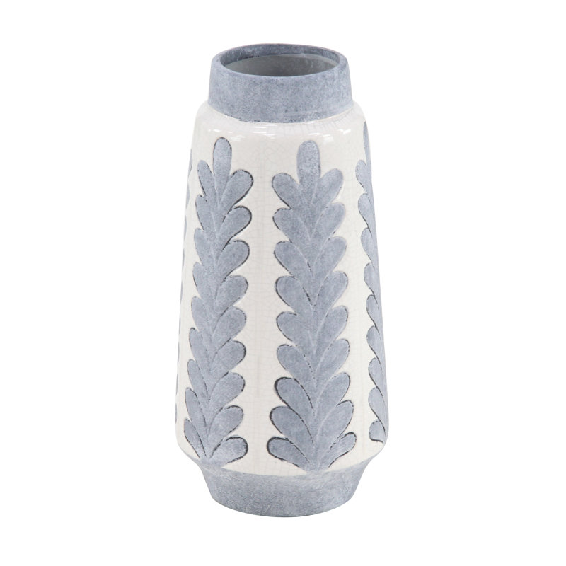 Gyalog Ceramic Table Vase, 14" H x 7" W x 7" D