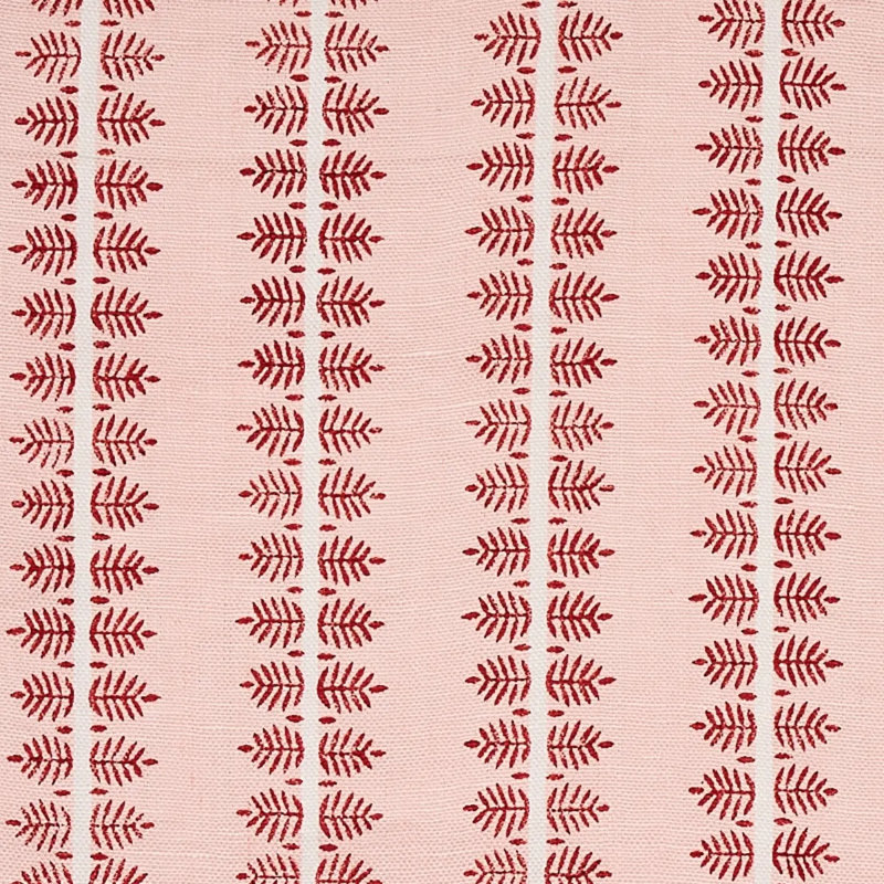 Alva Hand Block Print Fabric, Blush
