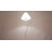 Modern Minimalist Table Floor Lamp Pleated Shade Standing Lamps With Marble Base & Side Table