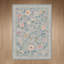Tapis d'intérieur floral bleu / vert / beige lavable à la machine avec envers antidérapant Abbey Blossom-1553172760