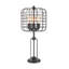 Lampe de table 3 lumières 26,5 "de haut" Edison ", conception de cage industrielle, thermolaquée-784745001