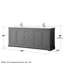Ensemble de meuble-lavabo double 80 po Avery-51712116-51978352-51712115
